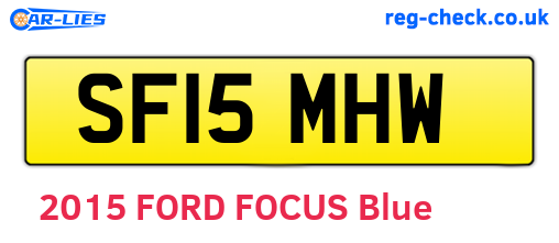 SF15MHW are the vehicle registration plates.
