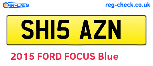 SH15AZN are the vehicle registration plates.