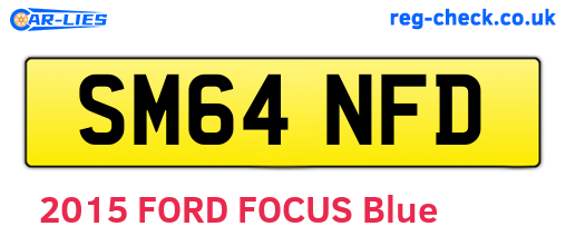 SM64NFD are the vehicle registration plates.