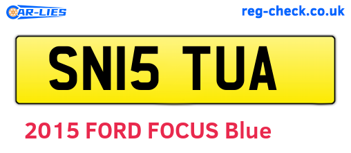 SN15TUA are the vehicle registration plates.