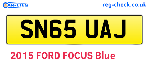 SN65UAJ are the vehicle registration plates.