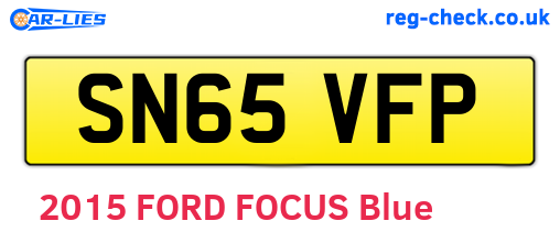 SN65VFP are the vehicle registration plates.