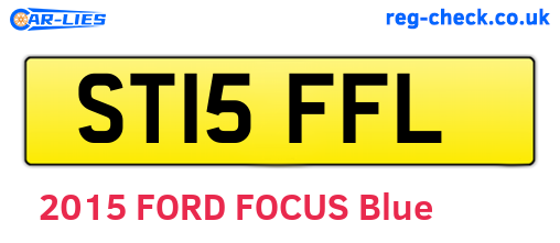 ST15FFL are the vehicle registration plates.