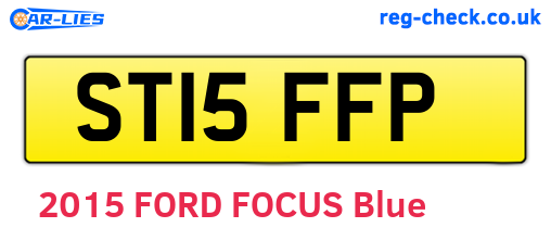 ST15FFP are the vehicle registration plates.