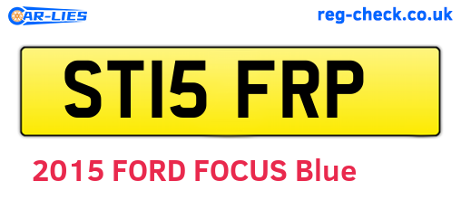 ST15FRP are the vehicle registration plates.