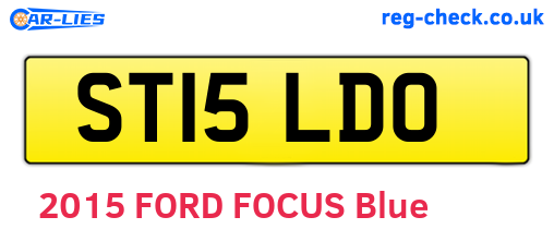 ST15LDO are the vehicle registration plates.