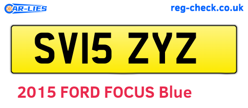 SV15ZYZ are the vehicle registration plates.