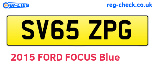 SV65ZPG are the vehicle registration plates.