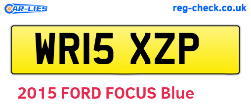 WR15XZP are the vehicle registration plates.