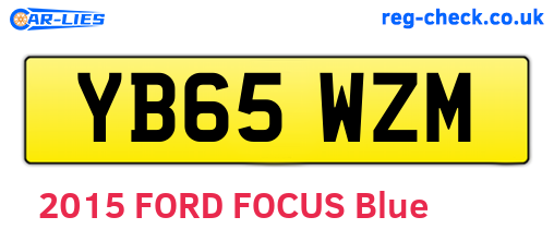 YB65WZM are the vehicle registration plates.