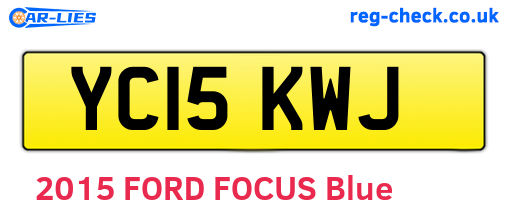 YC15KWJ are the vehicle registration plates.