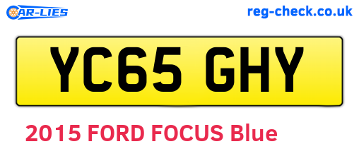 YC65GHY are the vehicle registration plates.