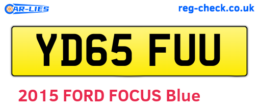 YD65FUU are the vehicle registration plates.
