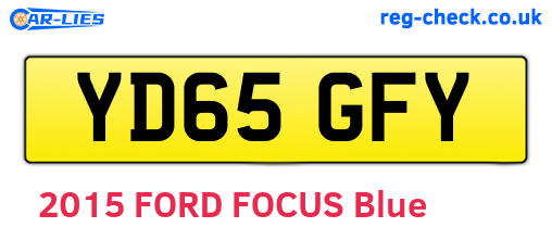 YD65GFY are the vehicle registration plates.