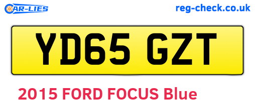 YD65GZT are the vehicle registration plates.