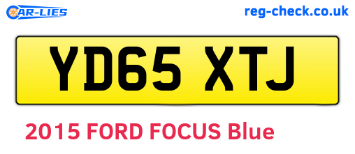 YD65XTJ are the vehicle registration plates.