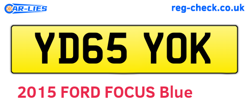 YD65YOK are the vehicle registration plates.