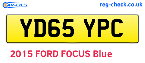 YD65YPC are the vehicle registration plates.