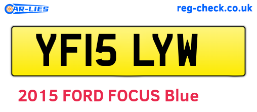 YF15LYW are the vehicle registration plates.