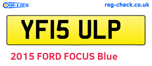YF15ULP are the vehicle registration plates.