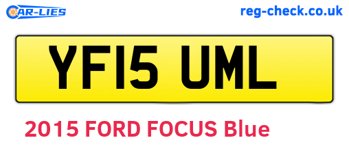 YF15UML are the vehicle registration plates.