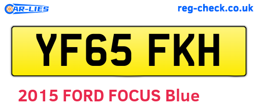 YF65FKH are the vehicle registration plates.