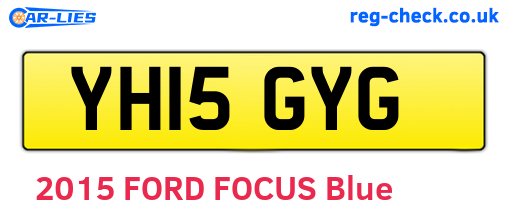 YH15GYG are the vehicle registration plates.
