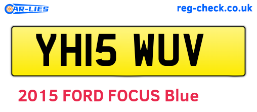 YH15WUV are the vehicle registration plates.