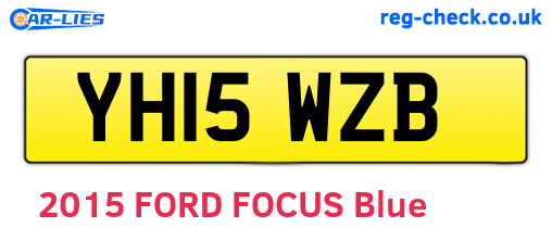 YH15WZB are the vehicle registration plates.