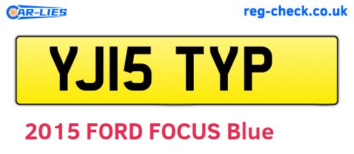 YJ15TYP are the vehicle registration plates.