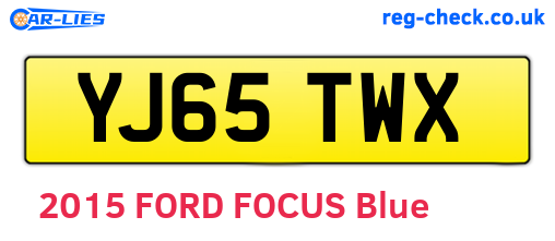 YJ65TWX are the vehicle registration plates.