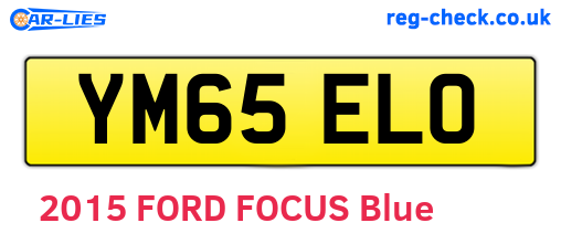 YM65ELO are the vehicle registration plates.