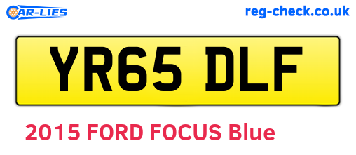 YR65DLF are the vehicle registration plates.