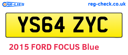 YS64ZYC are the vehicle registration plates.