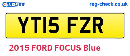 YT15FZR are the vehicle registration plates.