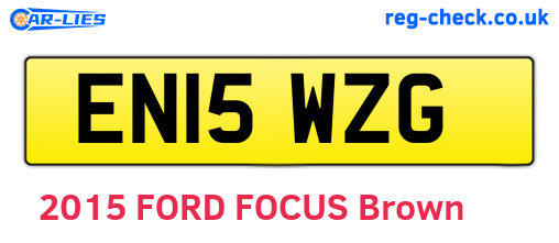 EN15WZG are the vehicle registration plates.