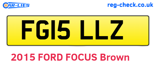 FG15LLZ are the vehicle registration plates.