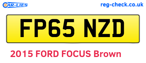 FP65NZD are the vehicle registration plates.
