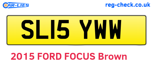 SL15YWW are the vehicle registration plates.