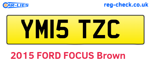 YM15TZC are the vehicle registration plates.