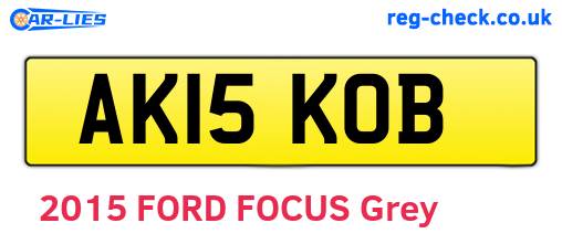 AK15KOB are the vehicle registration plates.