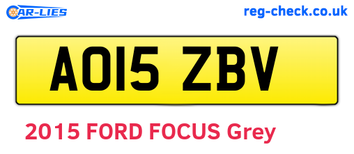 AO15ZBV are the vehicle registration plates.