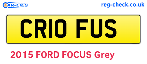 CR10FUS are the vehicle registration plates.