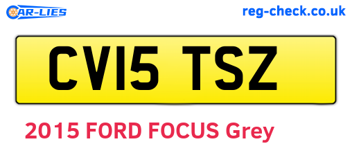 CV15TSZ are the vehicle registration plates.
