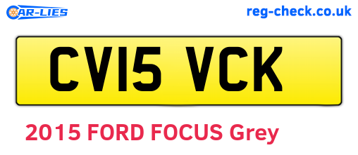 CV15VCK are the vehicle registration plates.