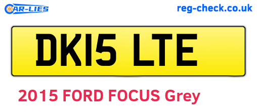 DK15LTE are the vehicle registration plates.