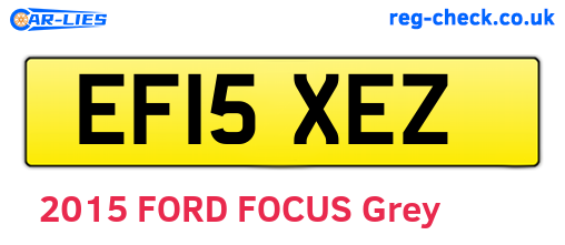 EF15XEZ are the vehicle registration plates.