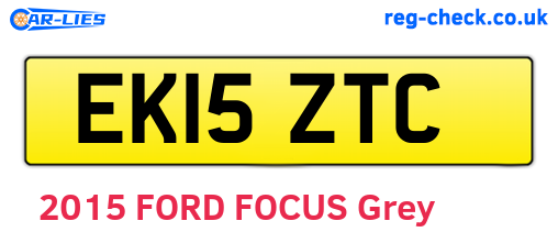 EK15ZTC are the vehicle registration plates.