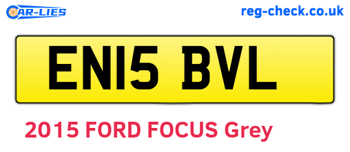 EN15BVL are the vehicle registration plates.