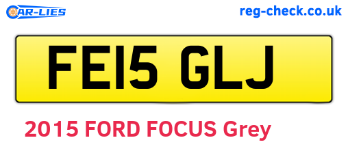 FE15GLJ are the vehicle registration plates.
